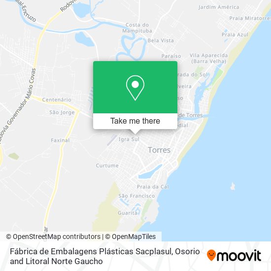 Fábrica de Embalagens Plásticas Sacplasul map