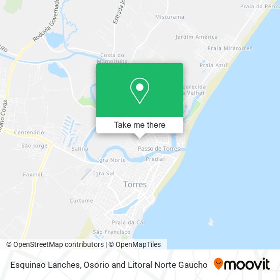 Esquinao Lanches map
