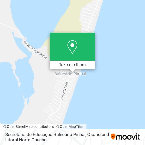Secretaria de Educação Balneario Pinhal map