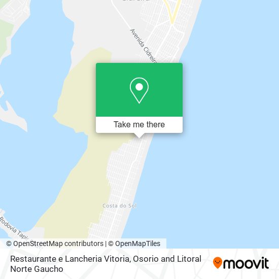 Restaurante e Lancheria Vitoria map