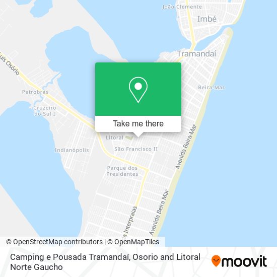 Camping e Pousada Tramandaí map