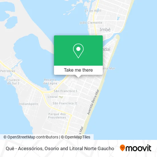 Quê - Acessórios map