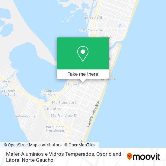 Mafer-Alumínios e Vidros Temperados map