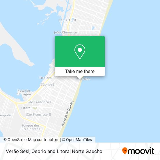 Verão Sesi map
