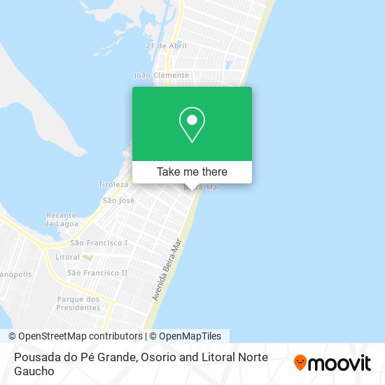 Pousada do Pé Grande map