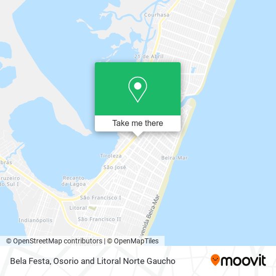 Bela Festa map