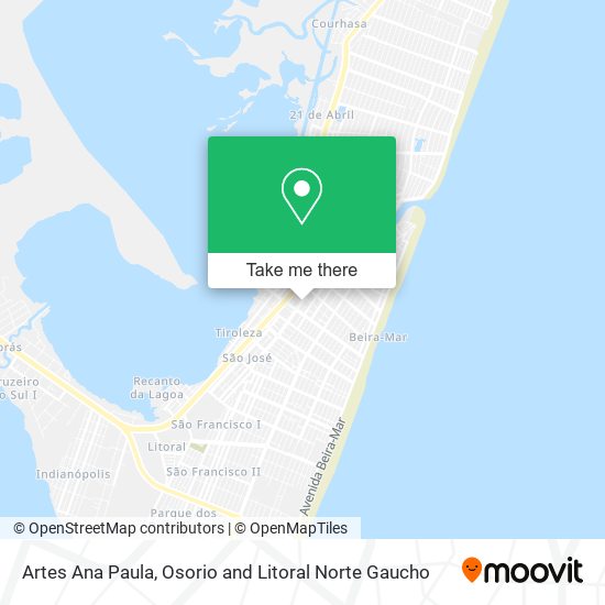 Artes Ana Paula map