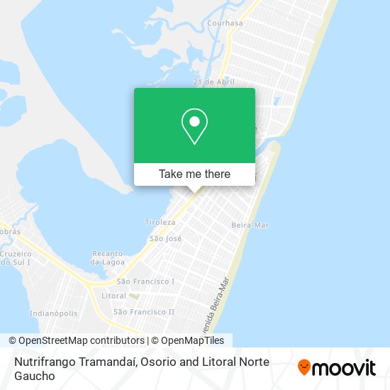 Nutrifrango Tramandaí map