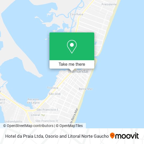 Hotel da Praia Ltda map