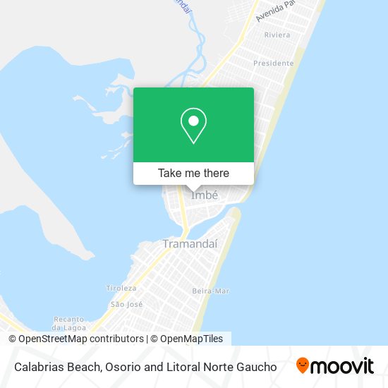 Calabrias Beach map