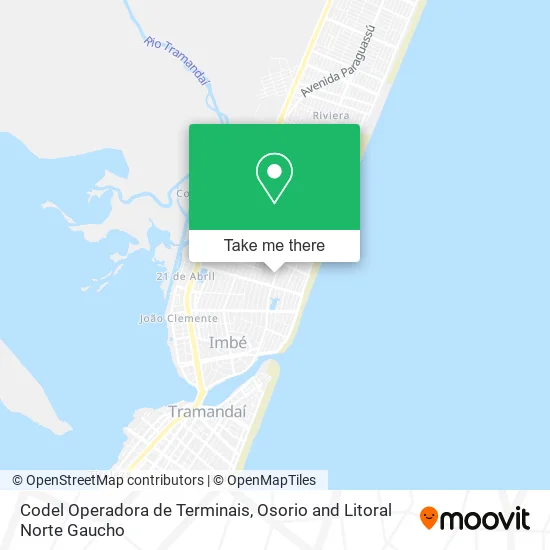 Codel Operadora de Terminais map