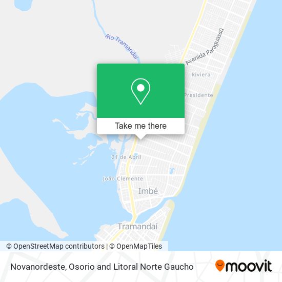 Novanordeste map