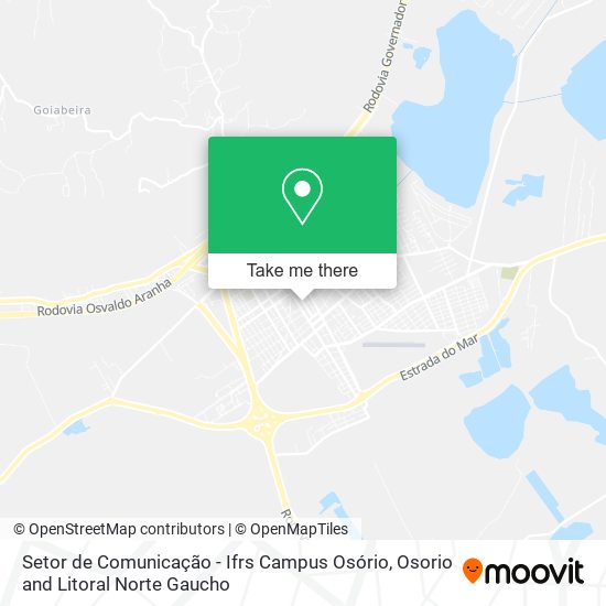 Mapa Setor de Comunicação - Ifrs Campus Osório