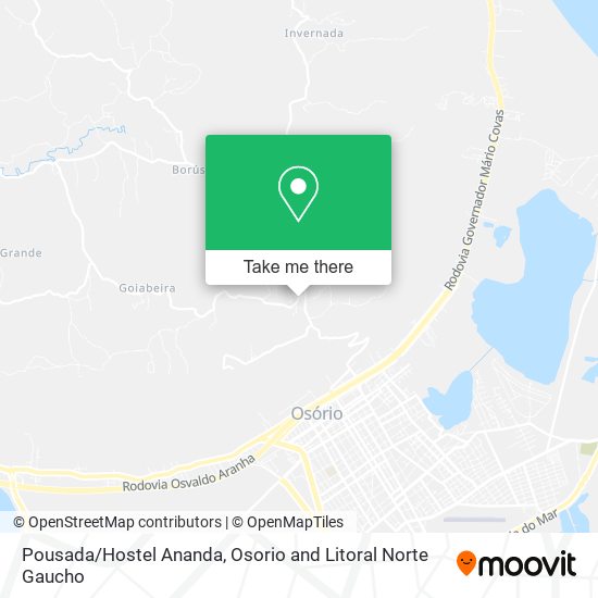 Pousada/Hostel Ananda map