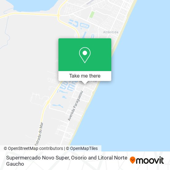 Supermercado Novo Super map