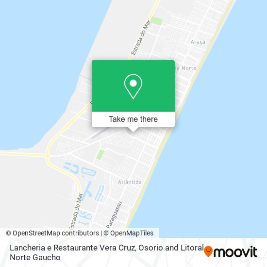 Lancheria e Restaurante Vera Cruz map
