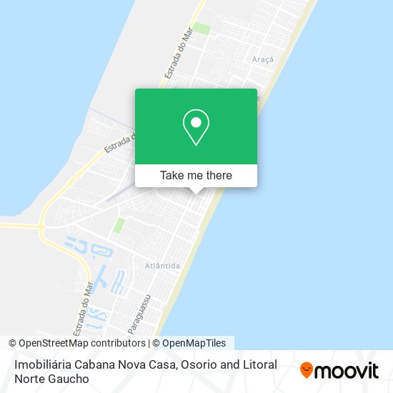 Mapa Imobiliária Cabana Nova Casa