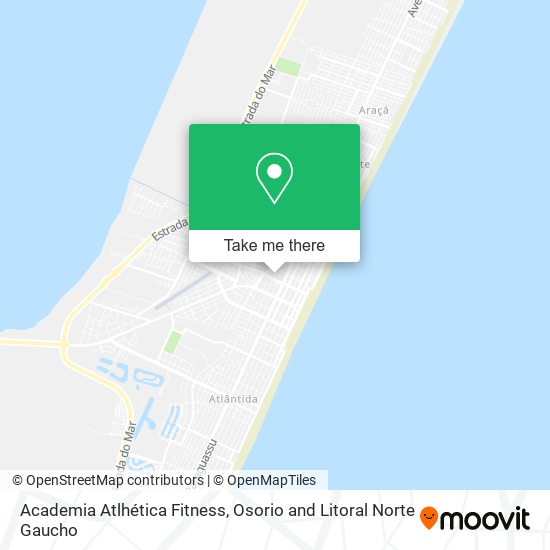 Mapa Academia Atlhética Fitness