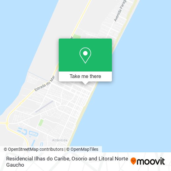 Mapa Residencial Ilhas do Caribe