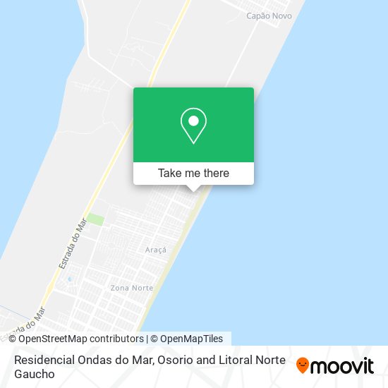Residencial Ondas do Mar map