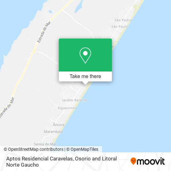 Mapa Aptos Residencial Caravelas