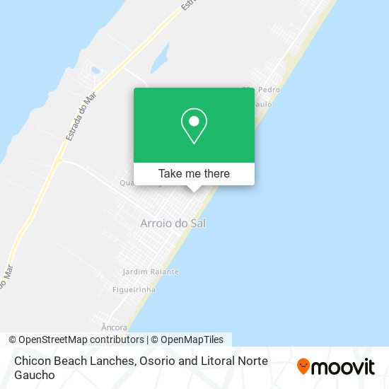 Chicon Beach Lanches map