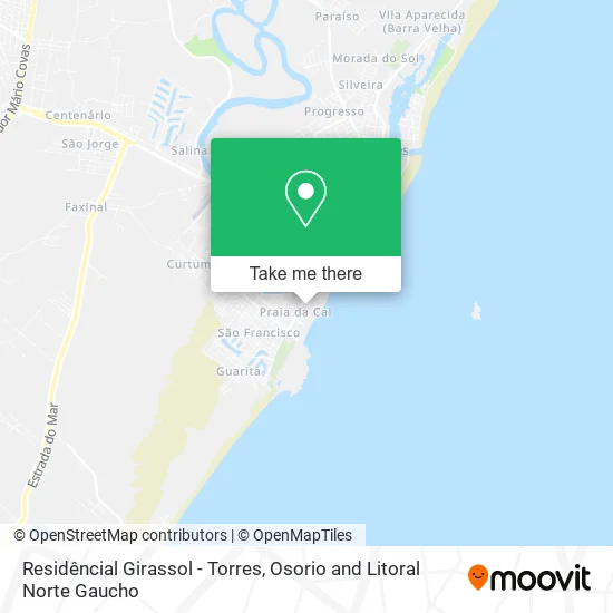 Residêncial Girassol - Torres map