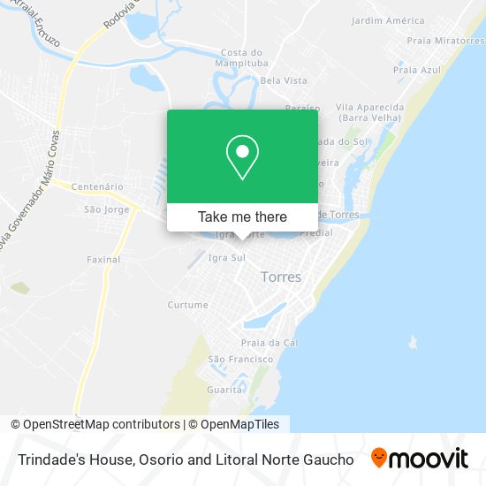 Mapa Trindade's House