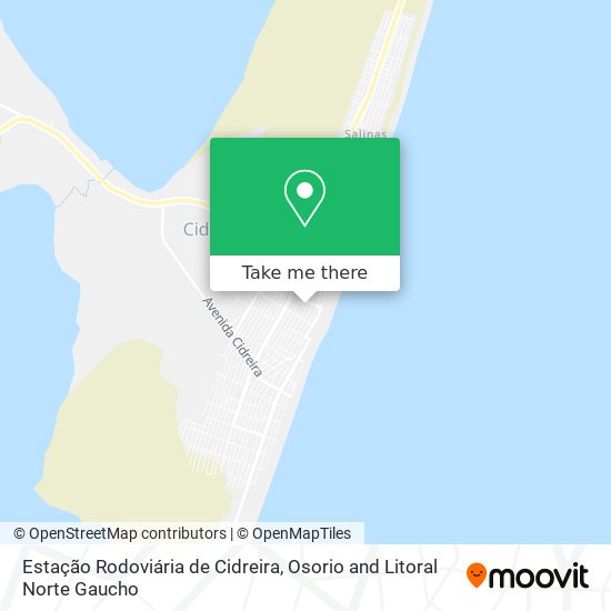 Estação Rodoviária de Cidreira map