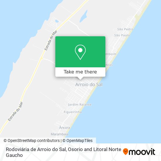 Rodoviária de Arroio do Sal map