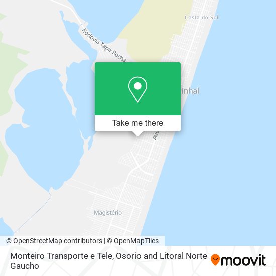 Monteiro Transporte e Tele map