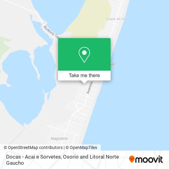 Docas - Acai e Sorvetes map