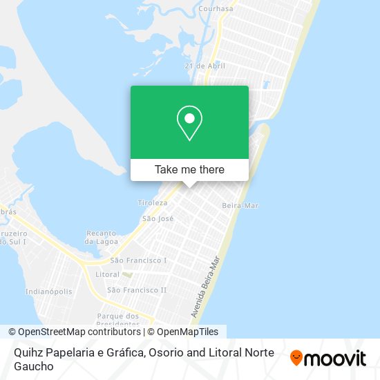 Quihz Papelaria e Gráfica map