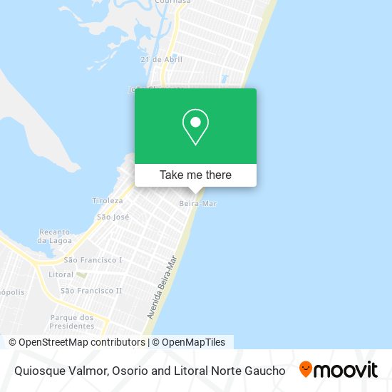 Quiosque Valmor map