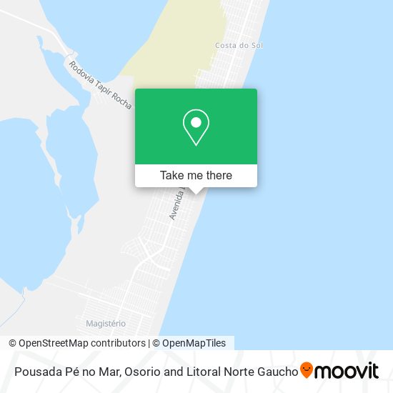 Pousada Pé no Mar map