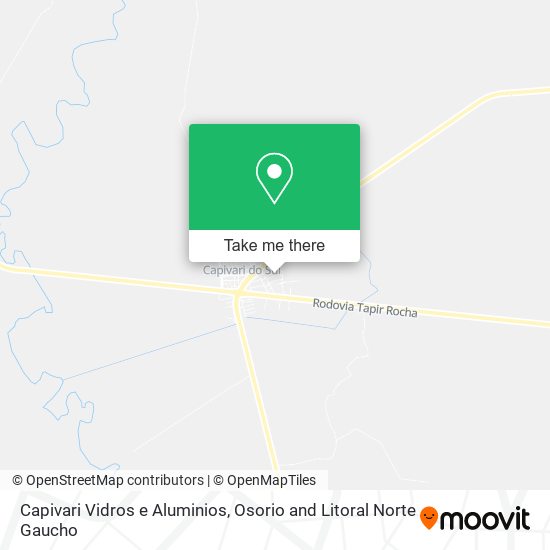 Capivari Vidros e Aluminios map