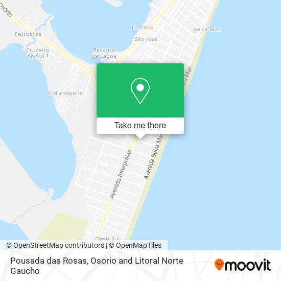 Pousada das Rosas map