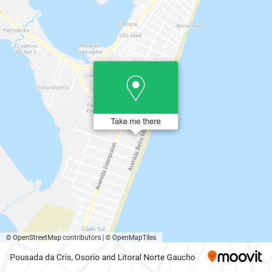 Pousada da Cris map
