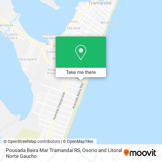 Pousada Beira Mar Tramandaí RS map
