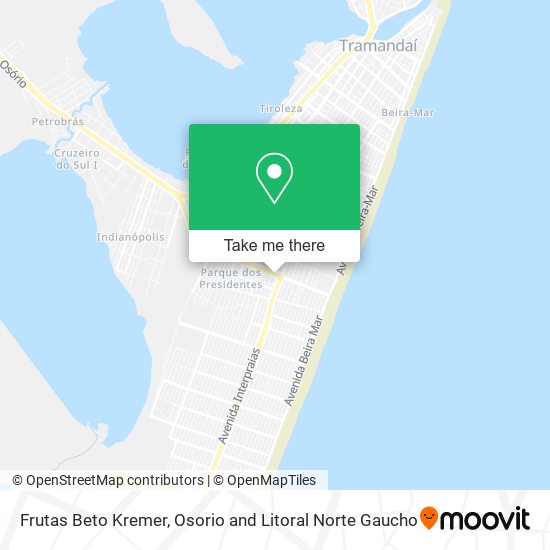 Frutas Beto Kremer map