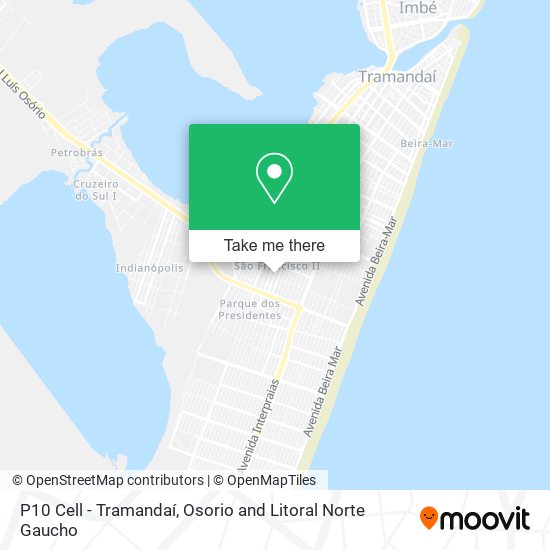 P10 Cell - Tramandaí map