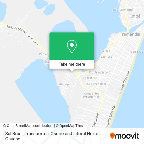 Sul Brasil Transportes map