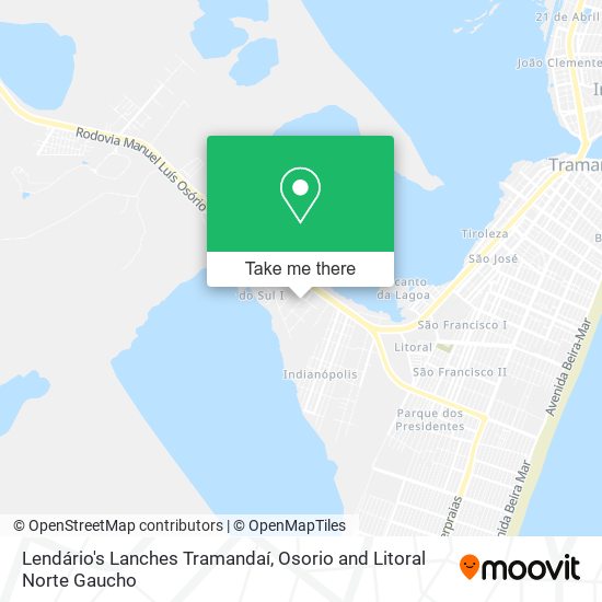 Lendário's Lanches Tramandaí map