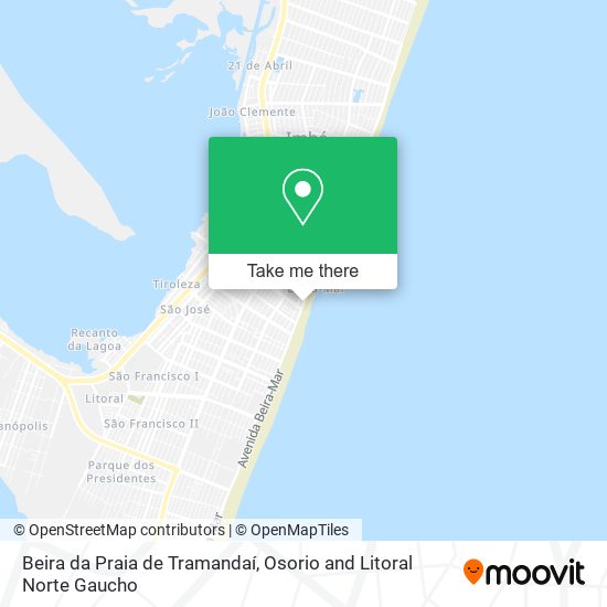 Beira da Praia de Tramandaí map