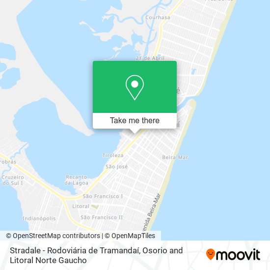 Stradale - Rodoviária de Tramandaí map