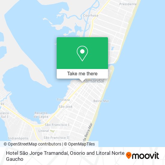 Hotel São Jorge Tramandaí map