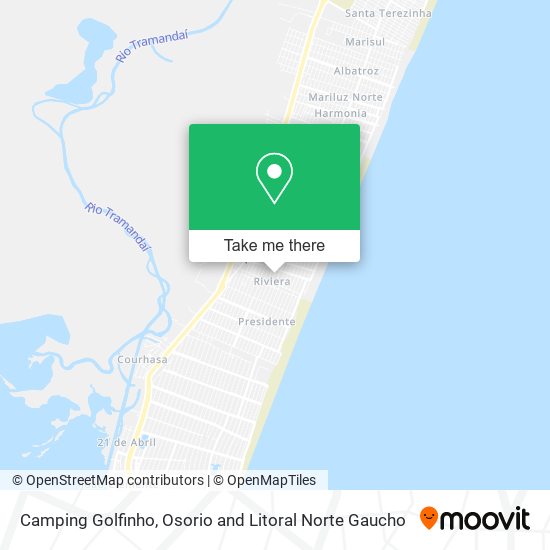 Camping Golfinho map