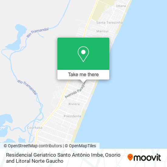 Residencial Geriatrico Santo Antônio Imbe map