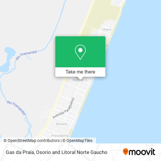 Gas da Praia map