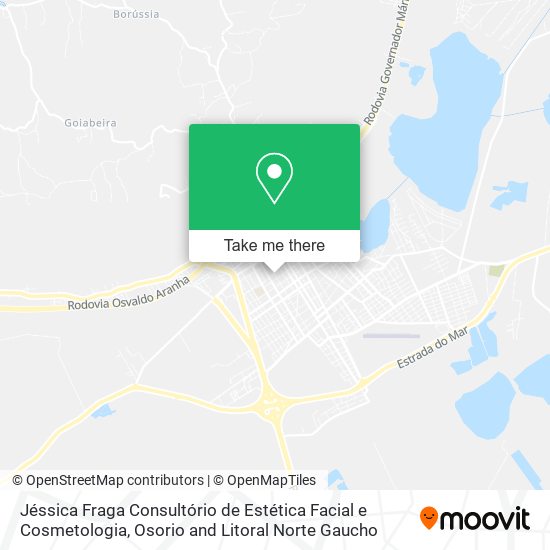 Mapa Jéssica Fraga Consultório de Estética Facial e Cosmetologia